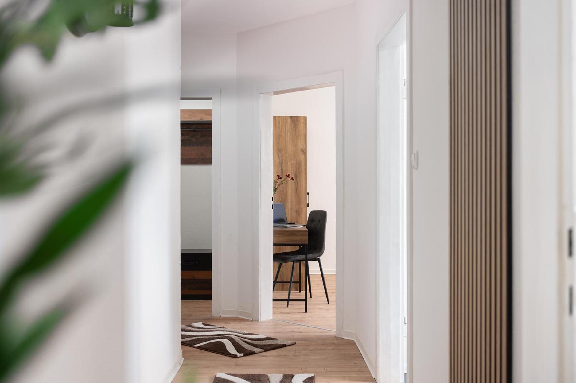 1-4 Gaeste Wohnung W-Lan, Netflix, Amazon, Parken, Arbeitsplatz, 24H Check In ,Vollausgestattet Kueche, Handtuecher Seife U,V,M Fuer Geschaeftsreisende, Paare, Familien , 达特尔恩 外观 照片